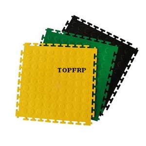 Eco-friendly 6mm Thick PVC Interlocking Floor <b>Tiles</b> Anti-Slip <b>Plastic</b> Floor Mat - Product Image 1