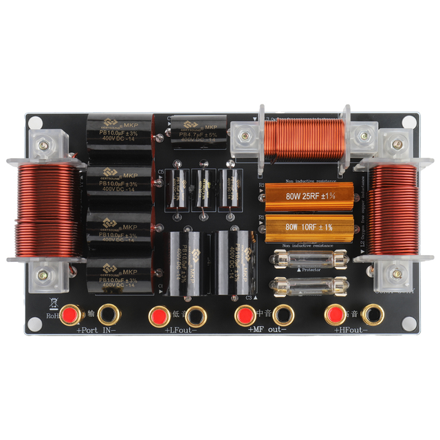 668 12-15 Inch 1200W Treble/Midrange/Bass Passive Audio Crossover Network Speaker with 4-8 Ohm