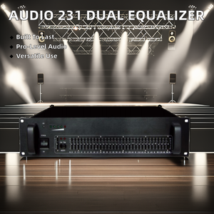 Audio professionnel 231 double 31 bandes égaliseur graphique métal karaoké scène <span class=keywords><strong>DJ</strong></span> amplificateurs haut-parleurs équipement sonore - Product Image 3