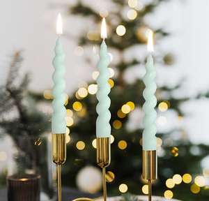 Cena di nozze all'ingrosso 8 10 candela/candel affusolata pilastro ritorto lungo 12 pollici - Product Image 5