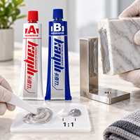 Adhésif acrylique industriel AB 20g, colle à deux composants à séchage rapide pour composants métalliques, meubles en bois, céramique et verre