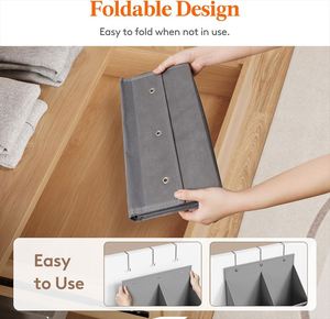Lightweight Over Door <b>Shoe</b> Rack Foldable Fabric Organizer with Mesh Pockets Convenient for <b>Shoe</b> <b>Storage</b> - Product Image 3