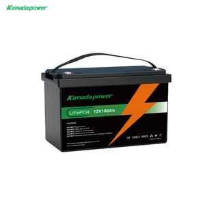 Batterie au lithium-ion prismatique LiFePO4 Kamada Power 12,8 V 100 Ah, 6000 cycles, garantie 5 ans, affichage Bluetooth/LCD, 100 A - Product Image 1