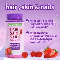 Compléments alimentaires en gommes pour cheveux, peau et ongles, ODM/OEM, naturels, vitamine C, biotine, collagène, kératine, anti-âge, soutien beauté, pour adultes