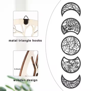 Boho decorazione murale appeso <span class=keywords><strong>albero</strong></span> <span class=keywords><strong>della</strong></span> <span class=keywords><strong>vita</strong></span> ciclo di luna cambiare legno <span class=keywords><strong>adesivo</strong></span> <span class=keywords><strong>da</strong></span> parete personalizzabile - Product Image 3