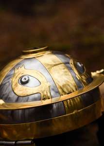 Casco Decorativo de Metal Plateado/Dorado Inspirado en un Centurión Romano para Teatro, Festivales Históricos y Coleccionismo - Product Image 5