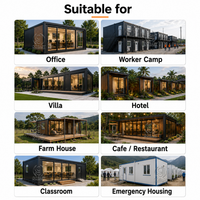 Maison mobile préfabriquée Goeasy à installation rapide, avec salle de bain, cuisine, structure en acier, hôtel, salon extérieur