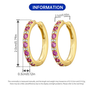 ต่างหูห่วงทำจากหินสีขาวแบบใหม่ต่างหูมีสไตล์เหมาะสำหรับเป็นของขวัญสำหรับครอบครัวหรือแฟนสาว - Product Image 6