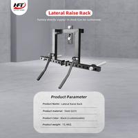 Accessoires de gymnastique Pec Fly Power Rack Attachment Poitrine et épaule Workouts Reverse Fly Rack Attachment Lateral Raise Attachment