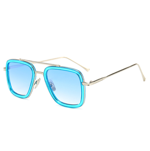 Очки Солнцезащитные квадратные винтажные с двойным мостом - Product Image 6