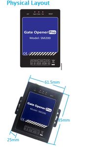 <span class=keywords><strong>GSM</strong></span>-Dialer Smart <span class=keywords><strong>Gate</strong></span> <span class=keywords><strong>Controller</strong></span> SM200 2G Relais-Schalter Fernzugriff-<span class=keywords><strong>Controller</strong></span> für Tore per Kostenlosem Telefonanruf - Product Image 6