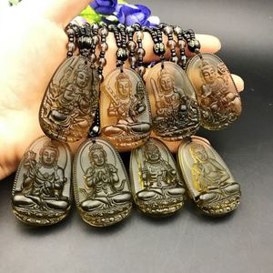 Colgante de Obsidiana de Imitación Tipo Hielo con los Ocho Dioses Guardianes del Zodíaco Chino, Joyería de Buda del Nacimiento - Product Image 3