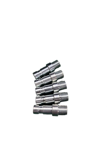 Custom CNC Turned Carbon Steel Parts | Precision CNC Machining Components Turned Steel Stud with Pilot and Shoulder <b>Steps</b> - Product Image 1