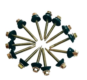 <span class=keywords><strong>Vis</strong></span> autoperceuse à tête hexagonale Tek Point renforcée <span class=keywords><strong>avec</strong></span> <span class=keywords><strong>rondelle</strong></span> coupelle, <span class=keywords><strong>vis</strong></span> de fixation pour toiture métallique - Product Image 1