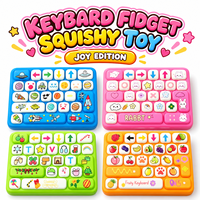 Jouet souple anti-stress en PU à rebond lent, clavier simulé viral transfrontalier, pour adultes, vendu individuellement
