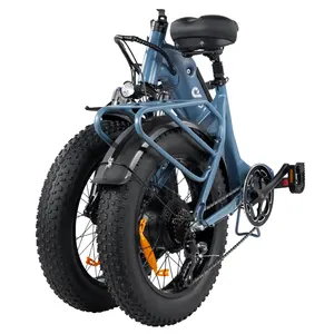 Ücretsiz kargo 2022 48V yağ lastik bisiklet e hibrid Ebike kapalı yol orta sürücü 500W elektrikli yağ katlama bisiklet