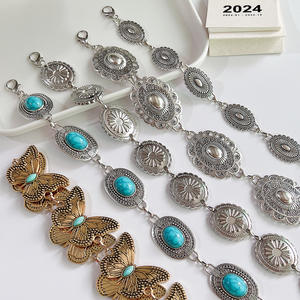 Cadena de Cintura de Metal Retro americana europea, accesorios de moda para mujer, cadena de mariposa, cinturón de <span class=keywords><strong>Joker</strong></span>, joyería, cinturones de Metal al por mayor - Product Image 3