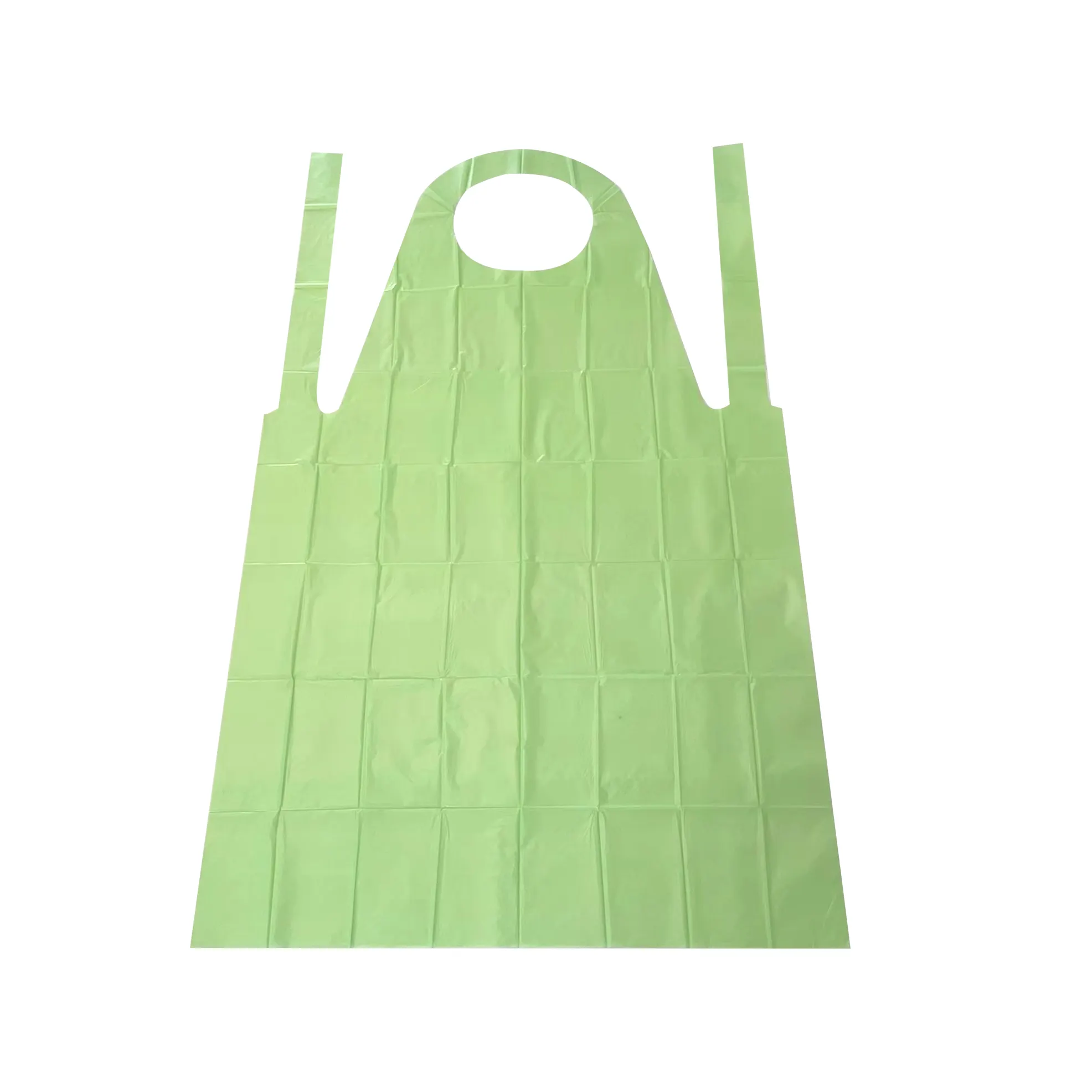 Factory Wholesale Disposable Apron Biodegradable Apron PLA Apron Corn Starch Compostable Waterproof Adult ISO EOS EN Green 70%