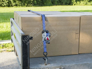 <span class=keywords><strong>Sangle</strong></span> d'arrimage rétractable de 25 mm x 3 m, 600 kg, avec <span class=keywords><strong>cliquet</strong></span> à dégagement rapide - Product Image 6