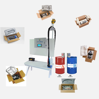 Machine d'emballage portable en mousse liquide PU, contrôle automatique PLC + écran tactile, pompe/moteur pour l'emballage antichoc des arts et artisanat
