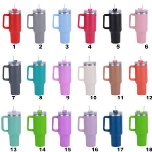 <span class=keywords><strong>Vaso</strong></span> de 40 oz con asa, taza de café, taza de viaje, sublimación con aislamiento mate, doble pared, <span class=keywords><strong>vaso</strong></span> de acero inoxidable de 40 Oz con mano - Product Image 5