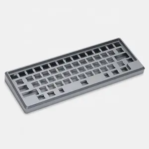 Tastiera OEM Fabbrica di Alluminio Lavorato CNC Bordo di Lavorazione di Alluminio Su Ordinazione Cassa della Tastiera Meccanica