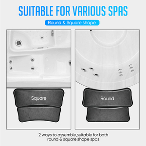 TSPK Tabouret carré anti-dérapant en plastique pour <span class=keywords><strong>spa</strong></span>, pour bain à remous extérieur, antidérapant, au design moderne européen, accessoires pour hôtels - Product Image 5