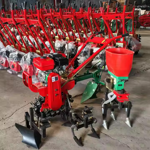 Motoculteur à essence rouge, mini-motoculteur agricole, machine de travail du sol rotative, facile à utiliser - Product Image 4