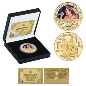 Moneda Conmemorativa Personalizada de Taylor Swift, 16 Diseños, Chapada en <span class=keywords><strong>Oro</strong></span> de 24k, para Coleccionar - Product Image 3
