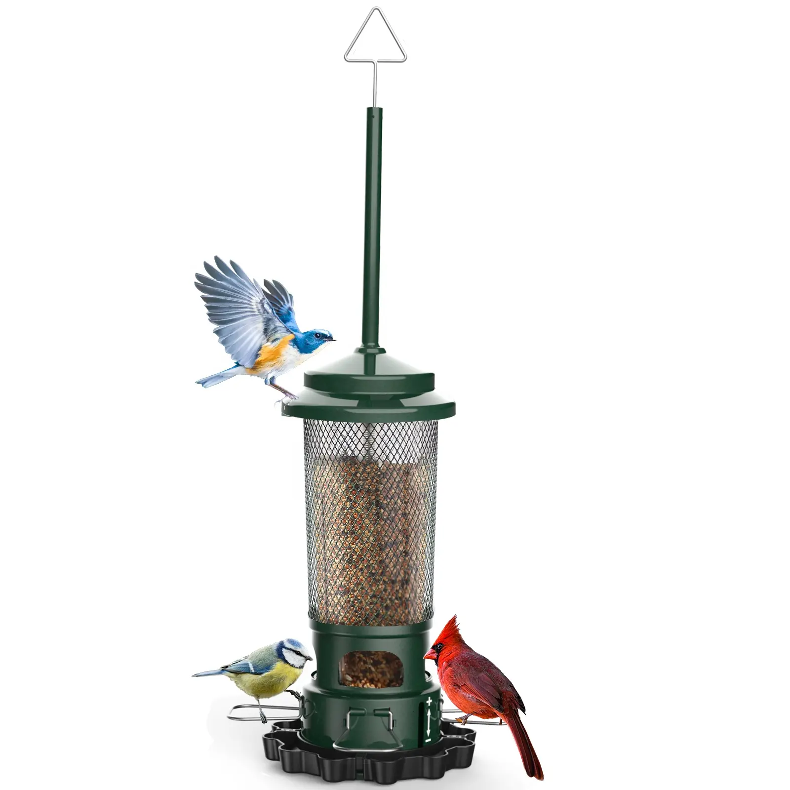 Chim ăn cho ngoài trời treo 1.3lbs công suất lớn Hoang Dã Bird Feeder sóc bằng chứng treo Bird feeders cho bên ngoài