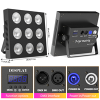 Professionnel 9X12W Rgbw 4 en 1 Pixel lumière contrôle du son Led éclairage de scène Led point Dj Disco Dmx contrôle matrice lumières