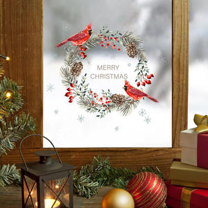 Anillos Navideños, Adhesivos para Ventanas con Diseño de Copos de Nieve, Adhesivos para Ventanas, Decoración de Árboles de Navidad, Adhesivos para Puertas, Adhesivos Estáticos de Doble Cara - Product Image 4