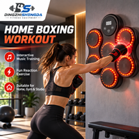 Cible de boxe électronique intelligente DZSD personnalisée, mini-machine murale LED en PU, multifonction, noir et blanc