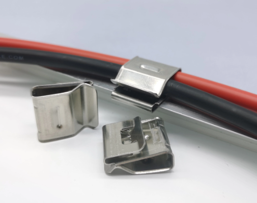 Solar Pv Cable Holder Clips 1-4mm Stainless Steel 304 Small Cable Clamps