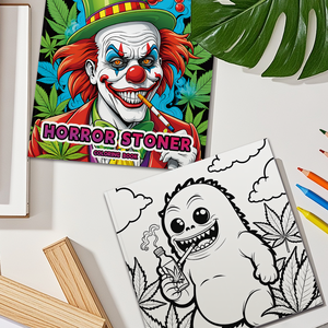 Chú Hề cuốn Sách Tô Màu kinh dị Trippy Stoner cuốn sách tô màu nghệ thuật cuốn sách tô màu tưởng tượng cho những người yêu nghệ thuật - Product Image 4