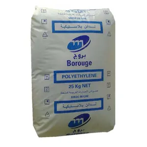 بوروجيه كثافة عالية البولي إيثيلين HDPE ME3441 MFI 0.8 PE80 خام البلاستيك البكر HDPE مواد الراتينج PE100 الكريات المعاد تدويرها HDPE