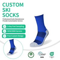 Chaussettes de football en nylon antidérapantes pour hommes, personnalisées en usine, de haute qualité, avec design tricoté à hauteur de cheville, idéales pour l'automne