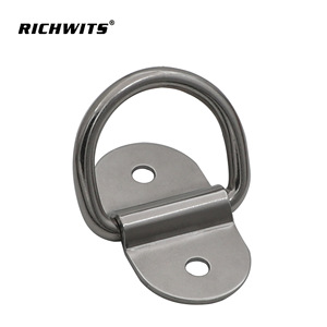 RICHWITS ห่วงเหล็กสแตนเลสแบบ D-Ring ขนาด 6x38x32 มม. แบบสองรู สำหรับเชือกเกี่ยวรถบรรทุก รถพ่วง และรถขนส่งสินค้า - Product Image 4