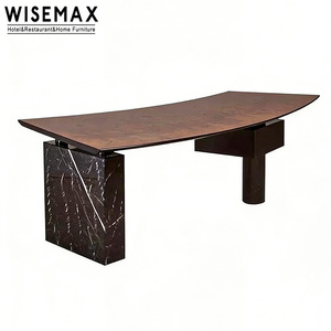 WISEMAX MÖBEL Zeitgenössisches Design Studierzimmer-Möbel Massivholz Computertisch Kreativer Heimbürotisch für Villen - Product Image 5