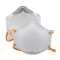 Masque facial jetable à prix avantageux - Demi-masque FFP2 EN149 3 couches anti-poussière en forme de coupe avec pince-nez réglable