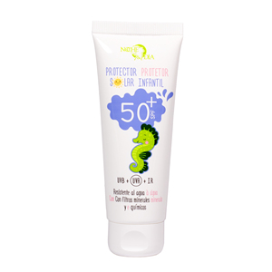 Crème solaire résistante à l'eau pour enfants, SPF 50+, tube de 75 ml, lotion de protection solaire douce pour les peaux sensibles des enfants - Product Image 1