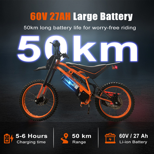 Moto 02 PRO 2500W 60V 27AH 70KM/H Vélo à grande vitesse 50KM Longue portée Moto tout-terrain - Product Image 5