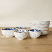 Bol à dessert en céramique de cuisine personnalisé en blanc en vrac promotionnel, assiette à dîner en porcelaine pour mariage