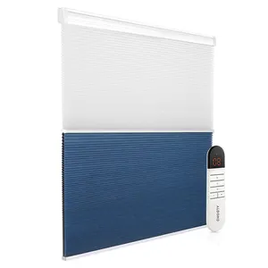 New Top-down Bottom-up Cordless Cellular Shade Honeycomb Shade Day And Night Blinds Fabric