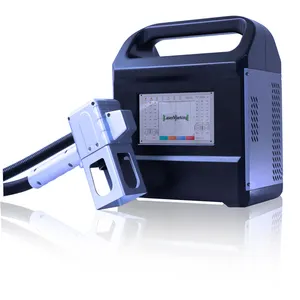 GY mesin penanda laser portabel mini, mesin penanda laser serat genggam logam baru