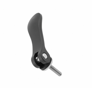 K0005 Red & Black Powder Coated Aluminium Cam Lever Handle Size 9 Stainless Steel <b>Quick</b> Action <b>Clamp</b> - Product Image 4