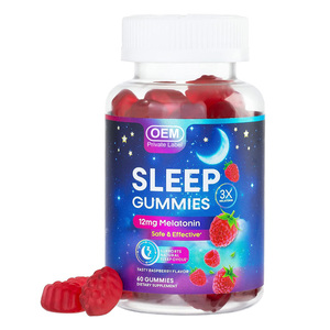 Gomitas de melatonina para dormir orgánicas de Etiqueta Privada, gomitas de vitaminas para dormir mejor, gomitas veganas - Product Image 1
