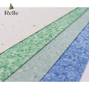 Relle Indoor fireproof Waterproof Red CE&ROHS T Grade Homogeneous Linoleum Vinyl Flooring Roll for Cafes