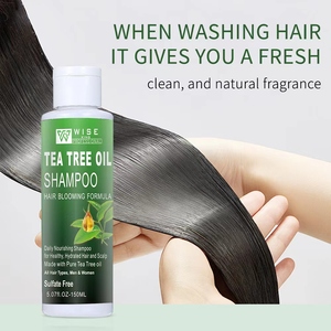 Shampooing naturel à l'huile d'arbre à thé Formule sans sulfate pour un contrôle durable de l'huile Alimentation en profondeur pour améliorer les frisottis Shampooing - Product Image 5