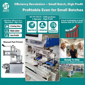 Machine <span class=keywords><strong>de</strong></span> tampographie 2 couleurs entièrement électrique 200X200 150*300 MM Surface Pad Printer With Supplies Materials Spare Controller - Product Image 2